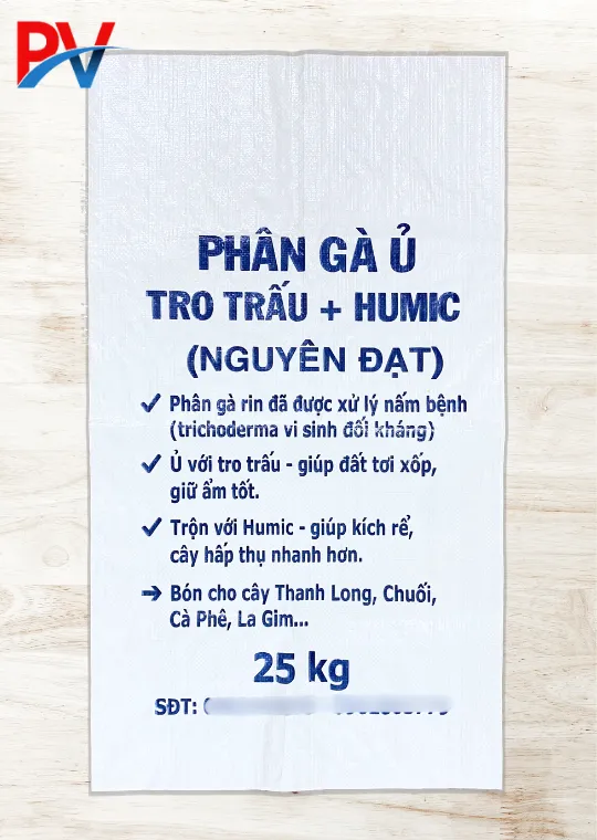 BAO PP DỆT ĐỰNG PHÂN GÀ Ủ